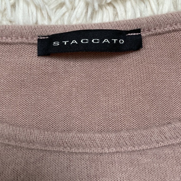 Staccato Color Block Hacci LS Top 💗 Pink & Gray - Picture 13 of 14